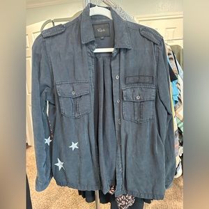 Rails blue jacket shirt